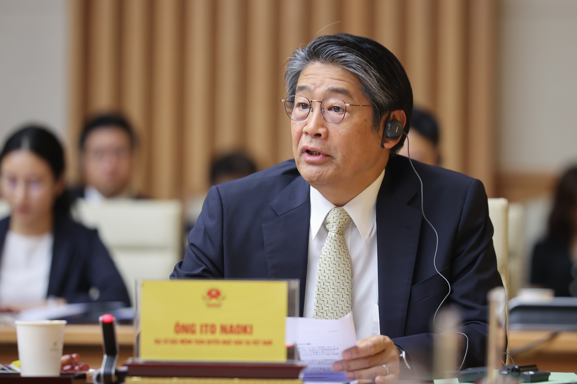 Đại sứ Nhật Bản tại Việt Nam Ito Naoki phát biểu tại Tọa đàm - Ảnh: VGP/Nhật Bắc