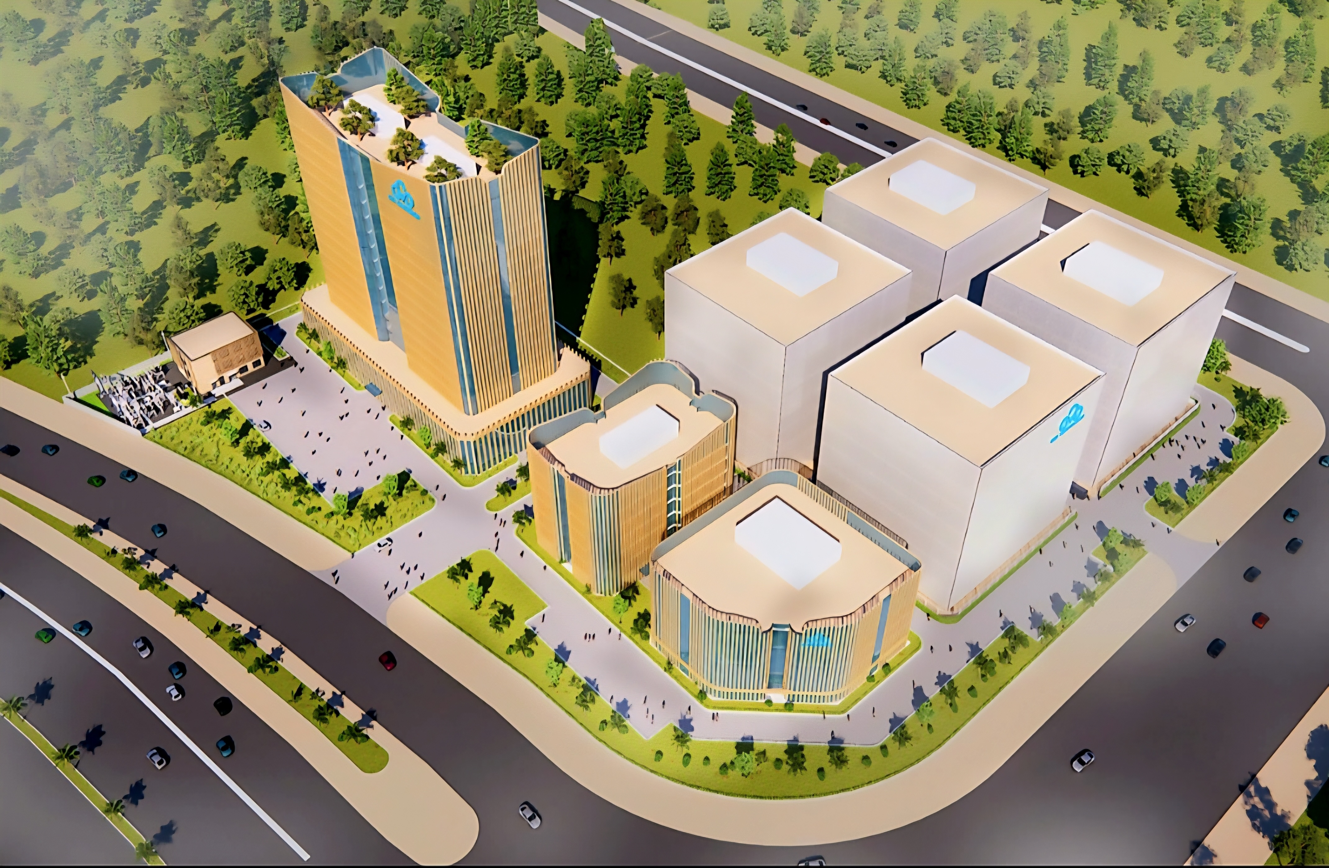 Phối cảnh Dự án Trung tâm dữ liệu siêu quy mô của CMC tại Khu công nghệ cao Tp. HCM Phối cảnh Dự án Trung tâm dữ liệu siêu quy mô của CMC tại Khu công nghệ cao Tp. HCM