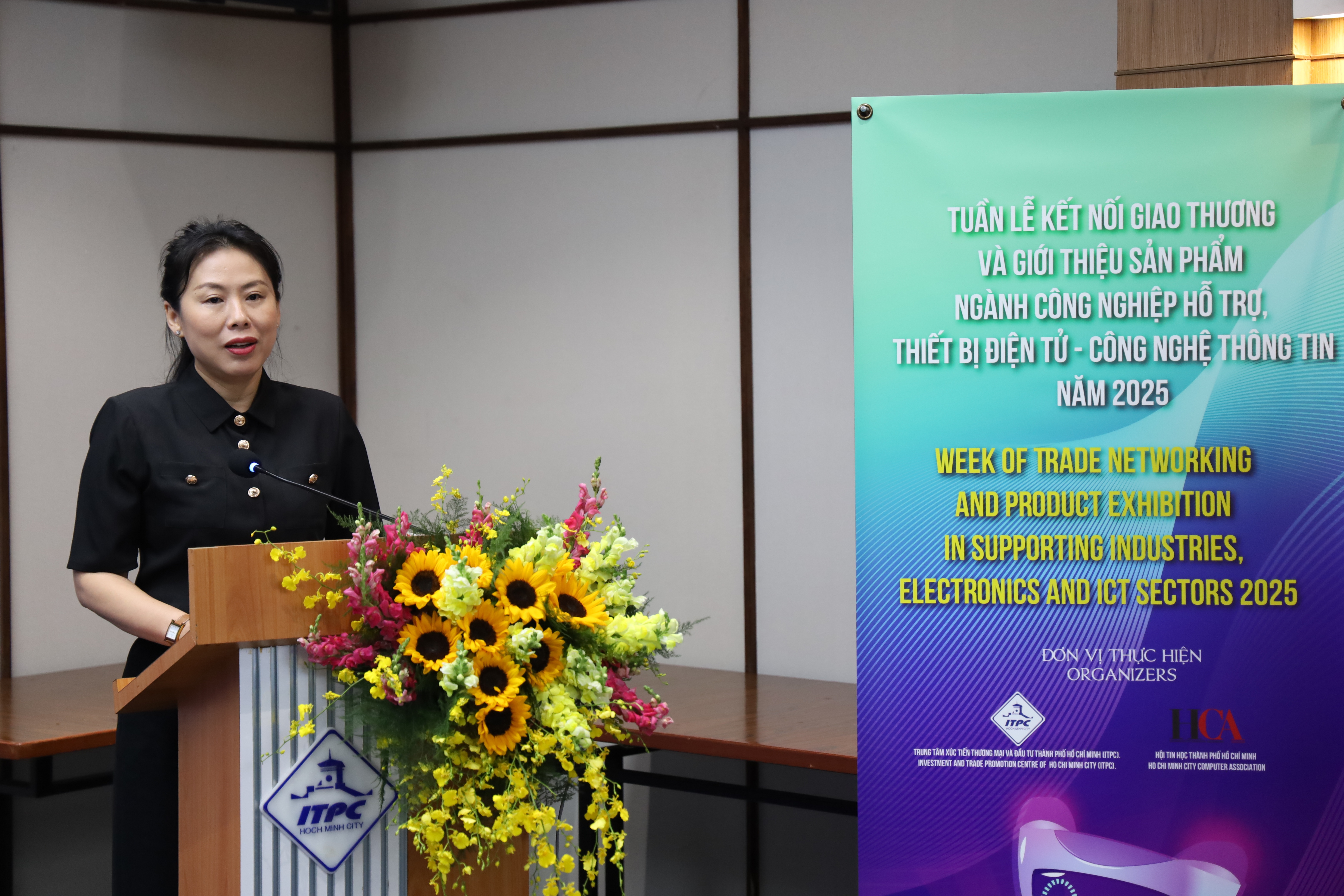 Bà Hồ Thị Quyên, Phó Giám đốc Trung tâm Xúc tiến Thương mại và Đầu tư Thành phố Hồ Chí Minh 