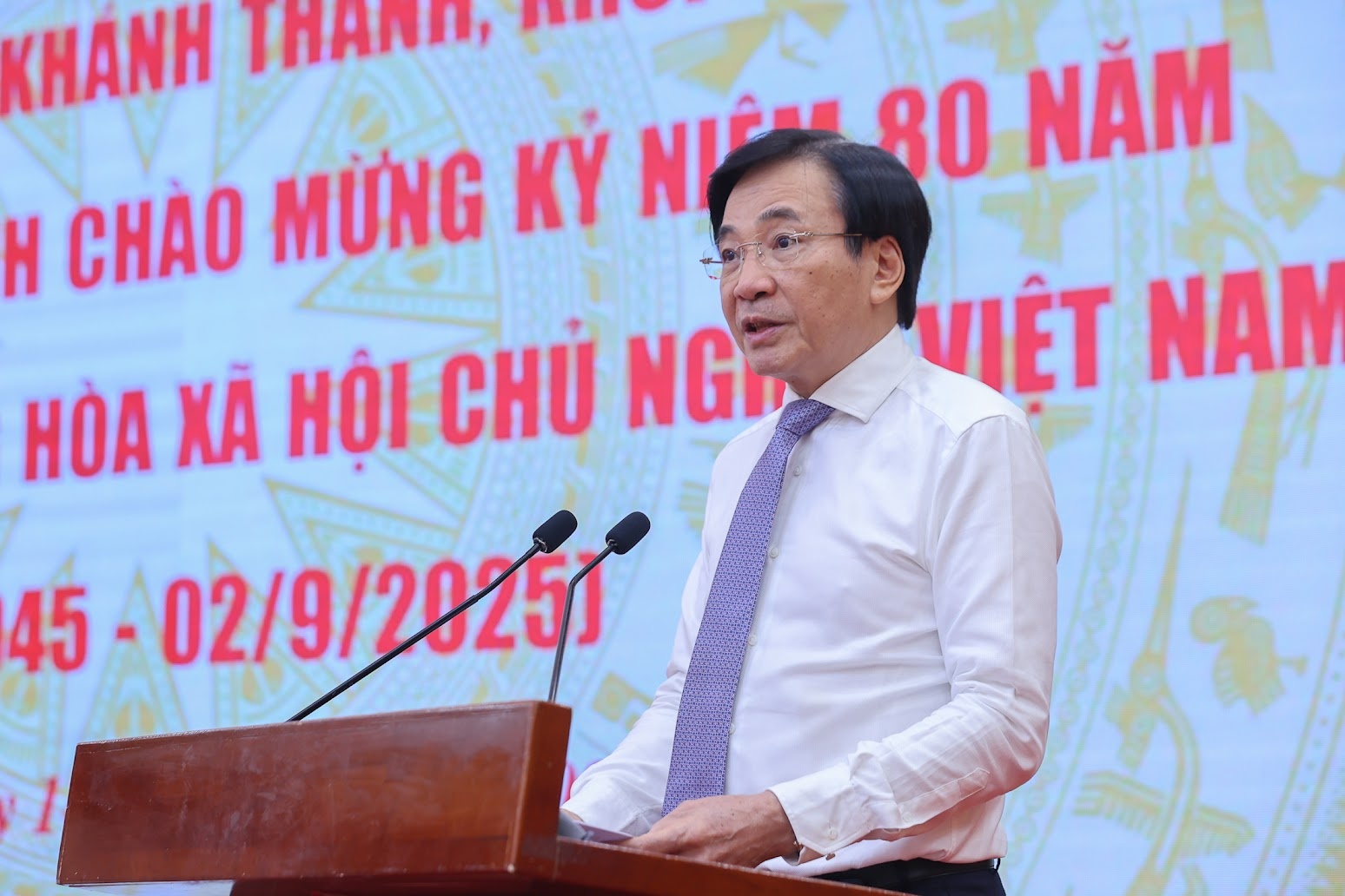 Bộ trưởng, Chủ nhiệm Văn phòng Chính phủ Trần Văn Sơn phát biểu khai mạc họp báo - Ảnh: VGP/Nhật Bắc