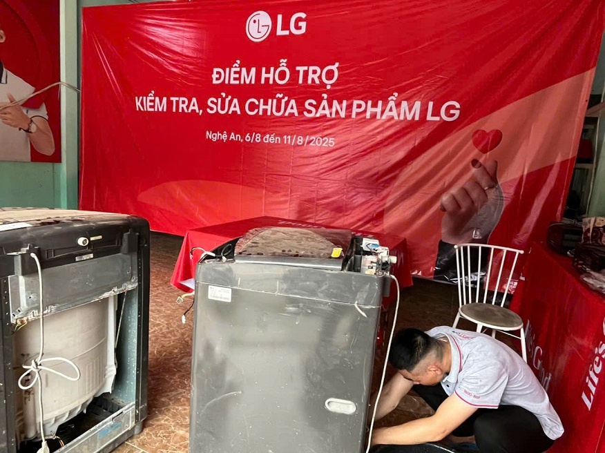 Nhiều điểm hỗ trợ kiểm tra, sửa chữa các sản phẩm LG được triển khai