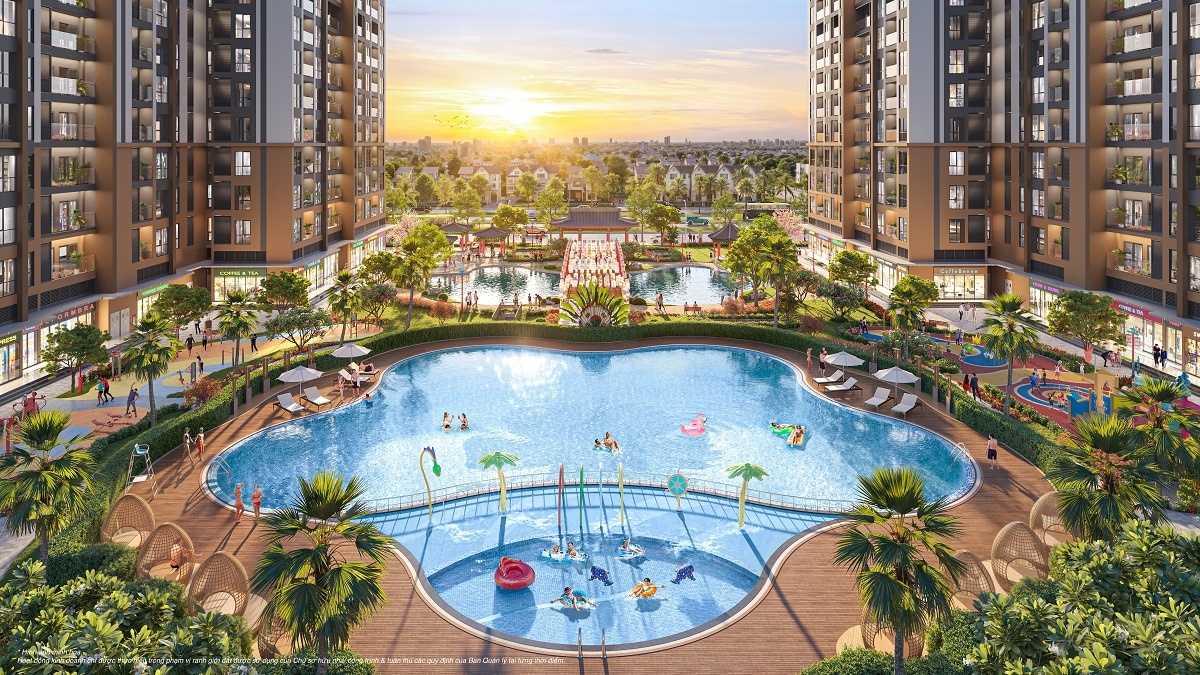 Bể bơi vô cực lấy cảm hứng từ các khu resort đảo Jeju - một lát cắt nghỉ dưỡng đắt giá tại K-Park Avenue. Bể bơi vô cực lấy cảm hứng từ các khu resort đảo Jeju - một lát cắt nghỉ dưỡng đắt giá tại K-Park Avenue.