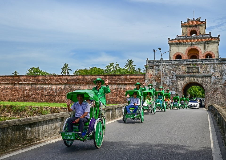 Grab chính thức thử nghiệm dịch vụ Grab xích lô tại Huế Grab chính thức thử nghiệm dịch vụ Grab xích lô tại Huế