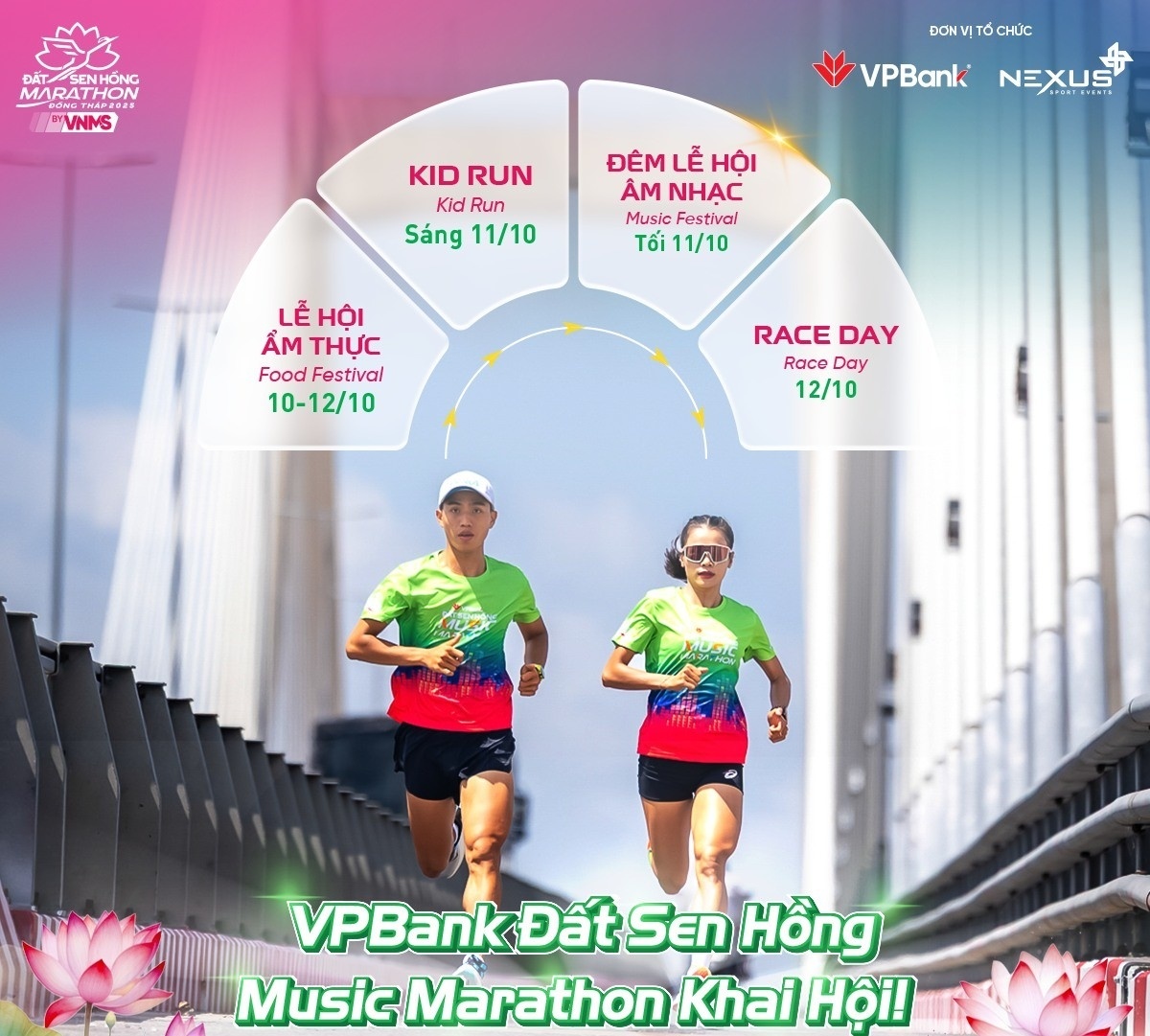 Nâng tầm du lịch Tây Nam Bộ với VPBank Đất Sen Hồng Music Marathon 2025