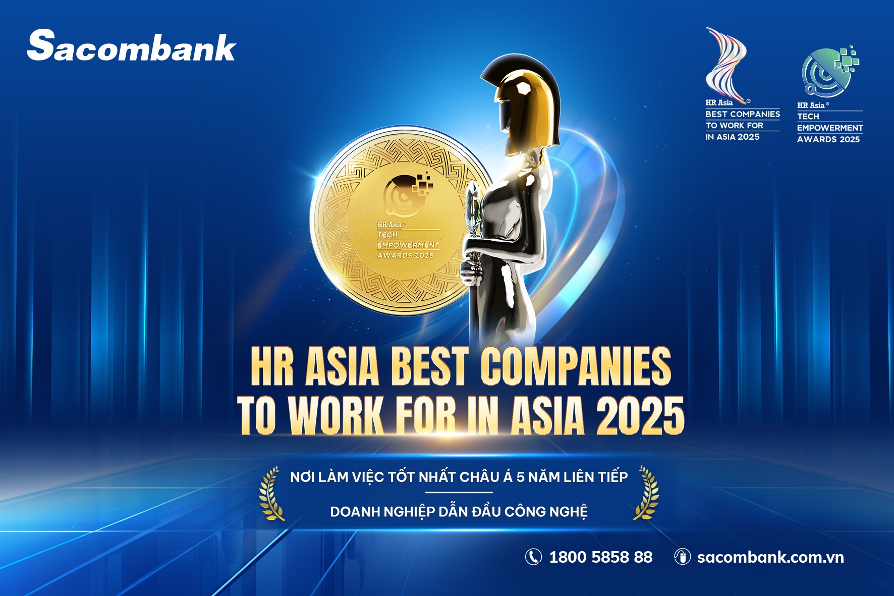 Sacombank khẳng định vị thế nguồn nhân lực dẫn đầu khu vực Sacombank khẳng định vị thế nguồn nhân lực dẫn đầu khu vực