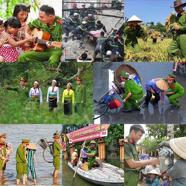 Những hình ảnh đẹp của lực lượng Công an trong lòng Nhân dân Những hình ảnh đẹp của lực lượng Công an trong lòng Nhân dân