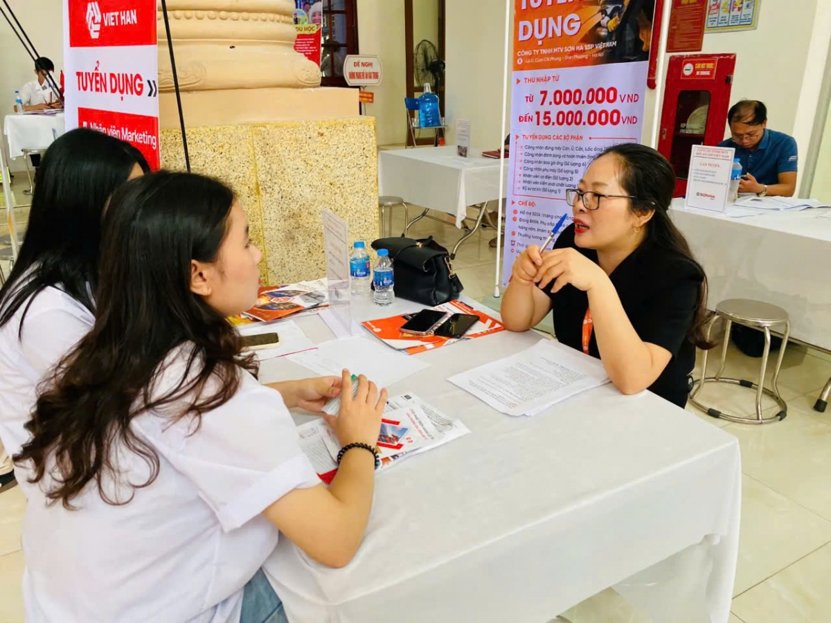 Doanh nghiệp tăng tốc tuyển lao động phục vụ sản xuất cuối năm Doanh nghiệp tăng tốc tuyển lao động phục vụ sản xuất cuối năm