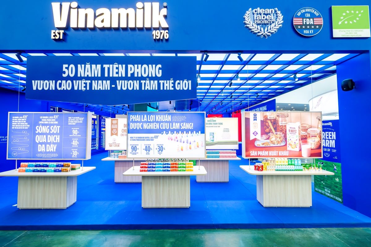 Vinamilk tạo điểm nhấn tại triển lãm thành tựu đất nước 80 năm