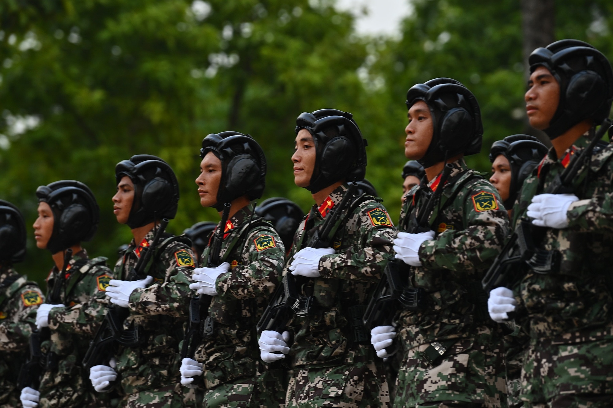 Khối chiến sĩ Tăng thiết giáp - Ảnh: VGP