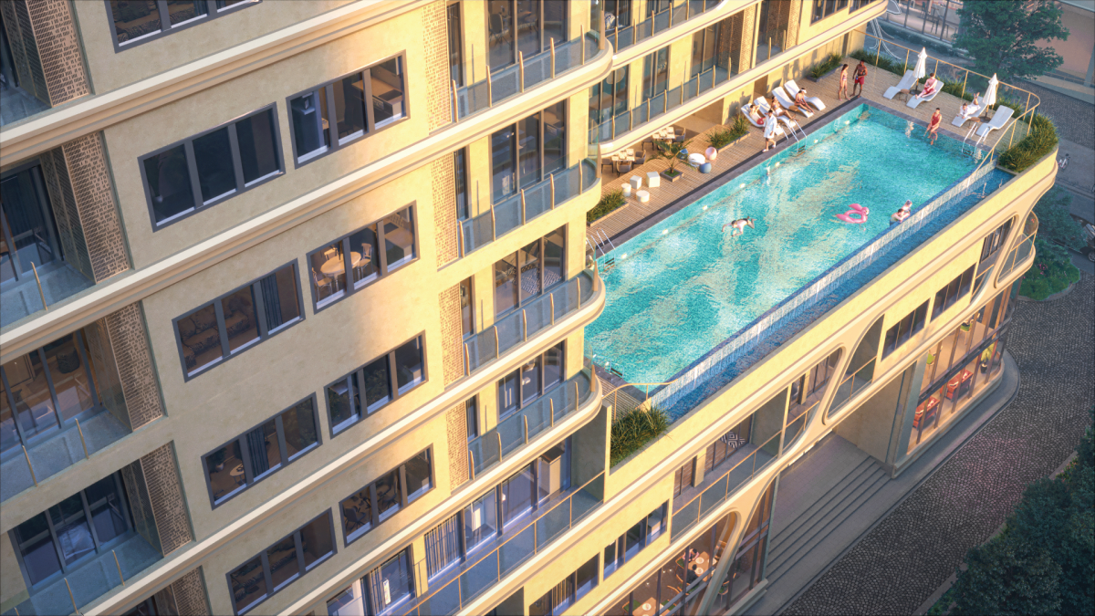 Trung tâm thương mại được thiết kế thành một hành trình trải nghiệm mua sắm, ẩm thực, giải trí gói gọn trong hai tầng với các thương hiệu tuyển chọn.