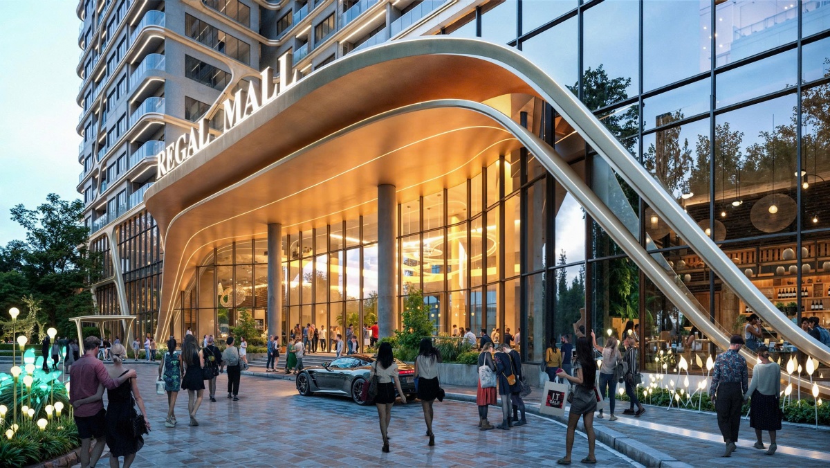 Dự án gồm hai tòa tháp 20 tầng, cung cấp 683 căn hộ hạng sang, penthouse và trung tâm thương mại khối đế.