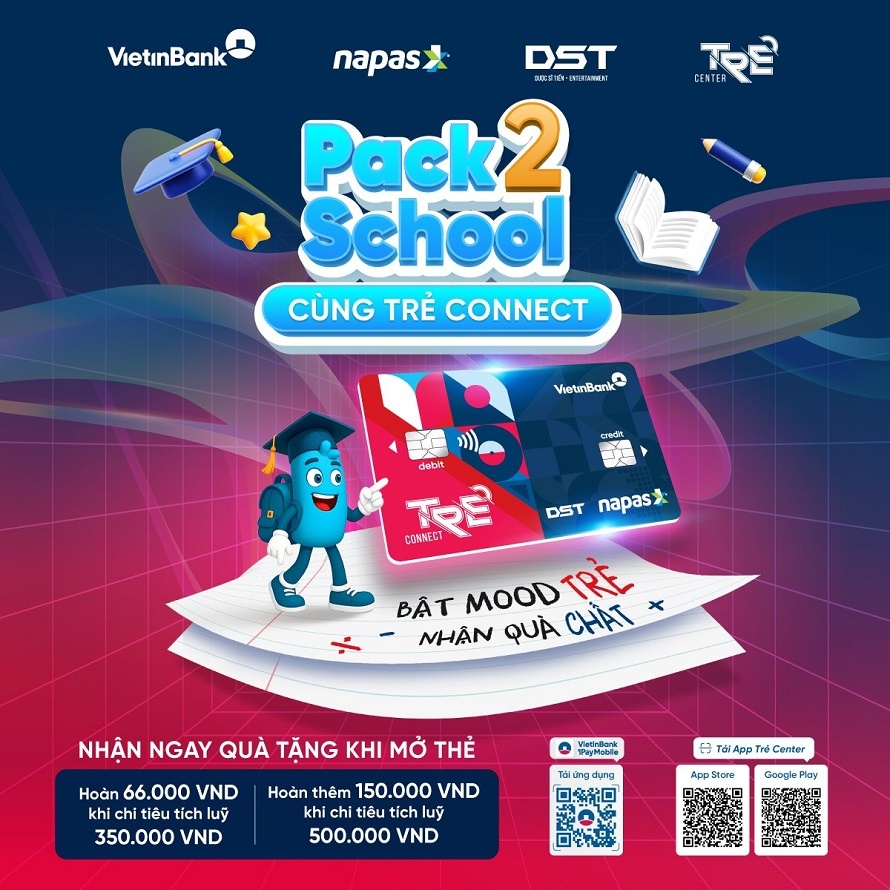 Mở thẻ Connect VietinBank nhận ngay khuyến mãi hấp dẫn từ NAPAS