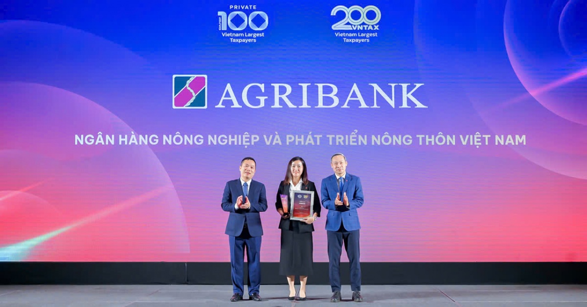 Agribank lọt Top 20 doanh nghiệp nộp ngân sách lớn nhất Việt Nam năm 2025
