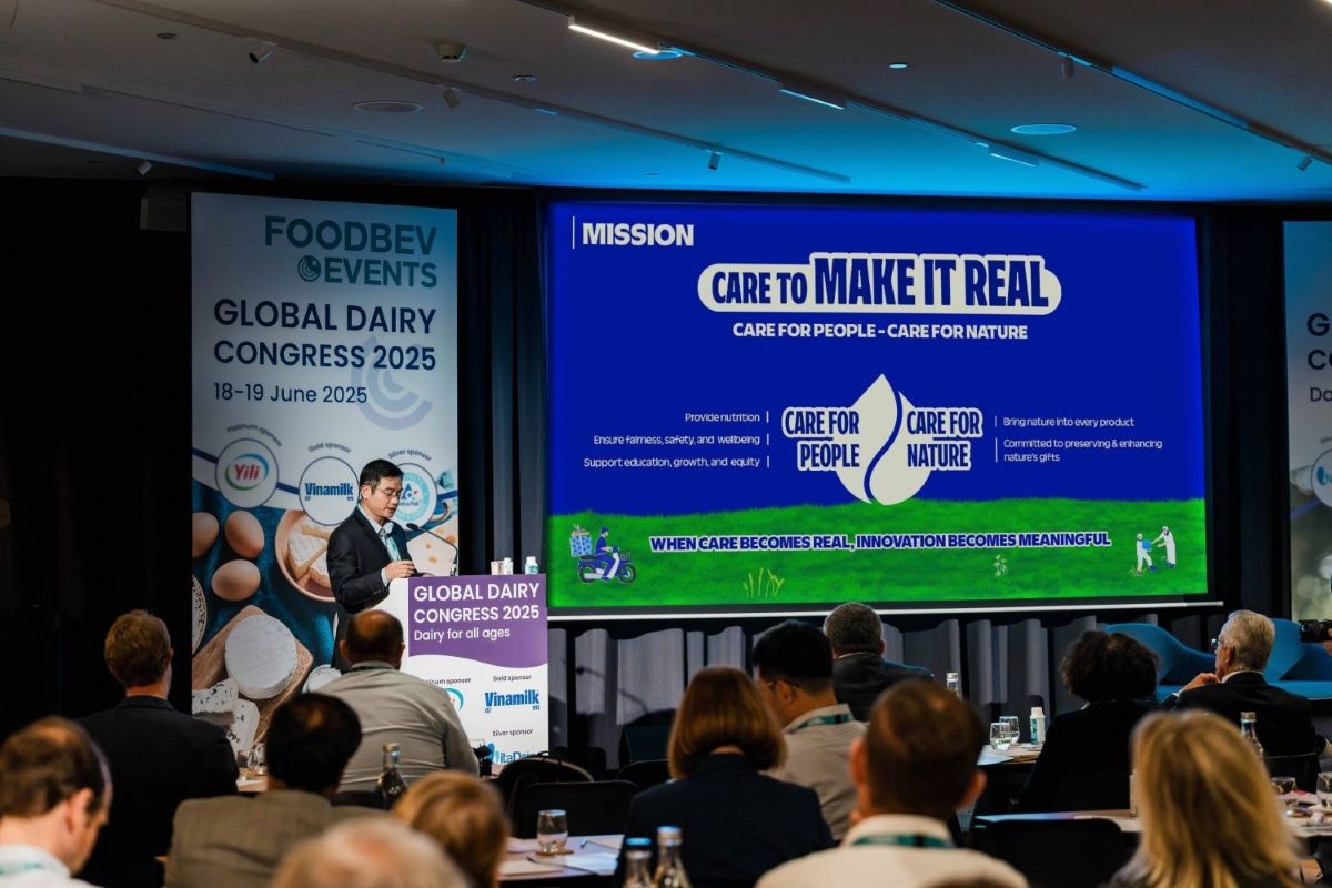 Lần thứ 5 tham dự, Vinamilk tiếp tục là doanh nghiệp duy nhất từ khu vực Đông Nam Á trình bày tham luận tại hội nghị (Ảnh: An Minh).