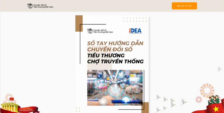 Sổ tay điện tử hướng dẫn chuyển đổi số tiểu thương chợ truyền thống do Bộ Công Thương ban hành
