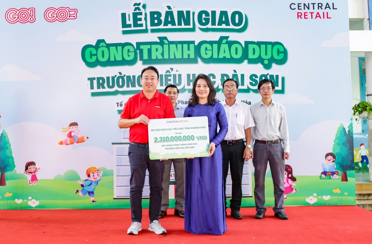Khánh Hòa - Central Retail Việt Nam bàn giao công trình giáo dục trị giá hơn 2,3 tỷ đồng
