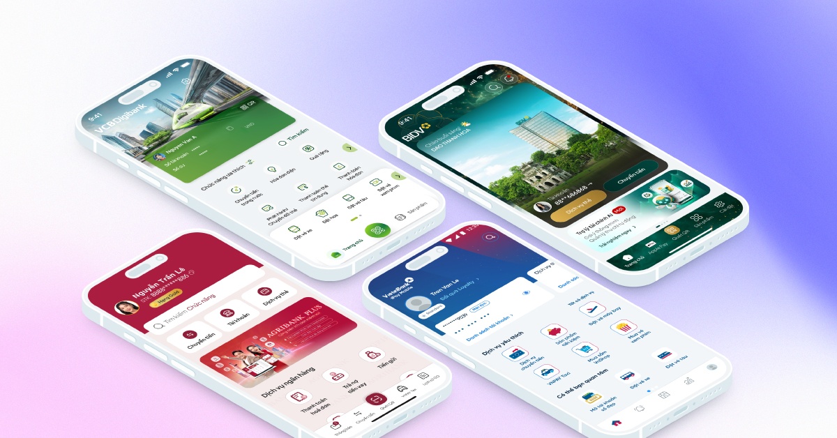 Hệ sinh thái tiện ích trên ứng dụng ngân hàng.