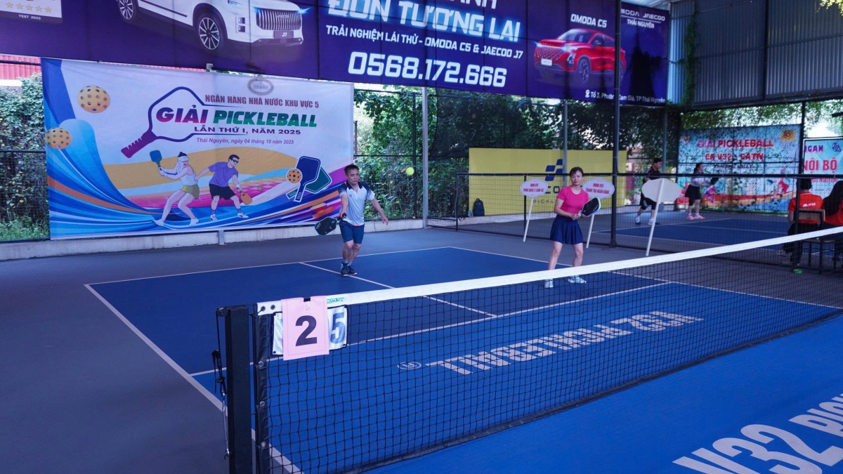 Giải Pickleball NHNN Khu vực 5 lần thứ I - năm 2025: Sôi nổi, đoàn kết và lan tỏa tinh thần thể thao