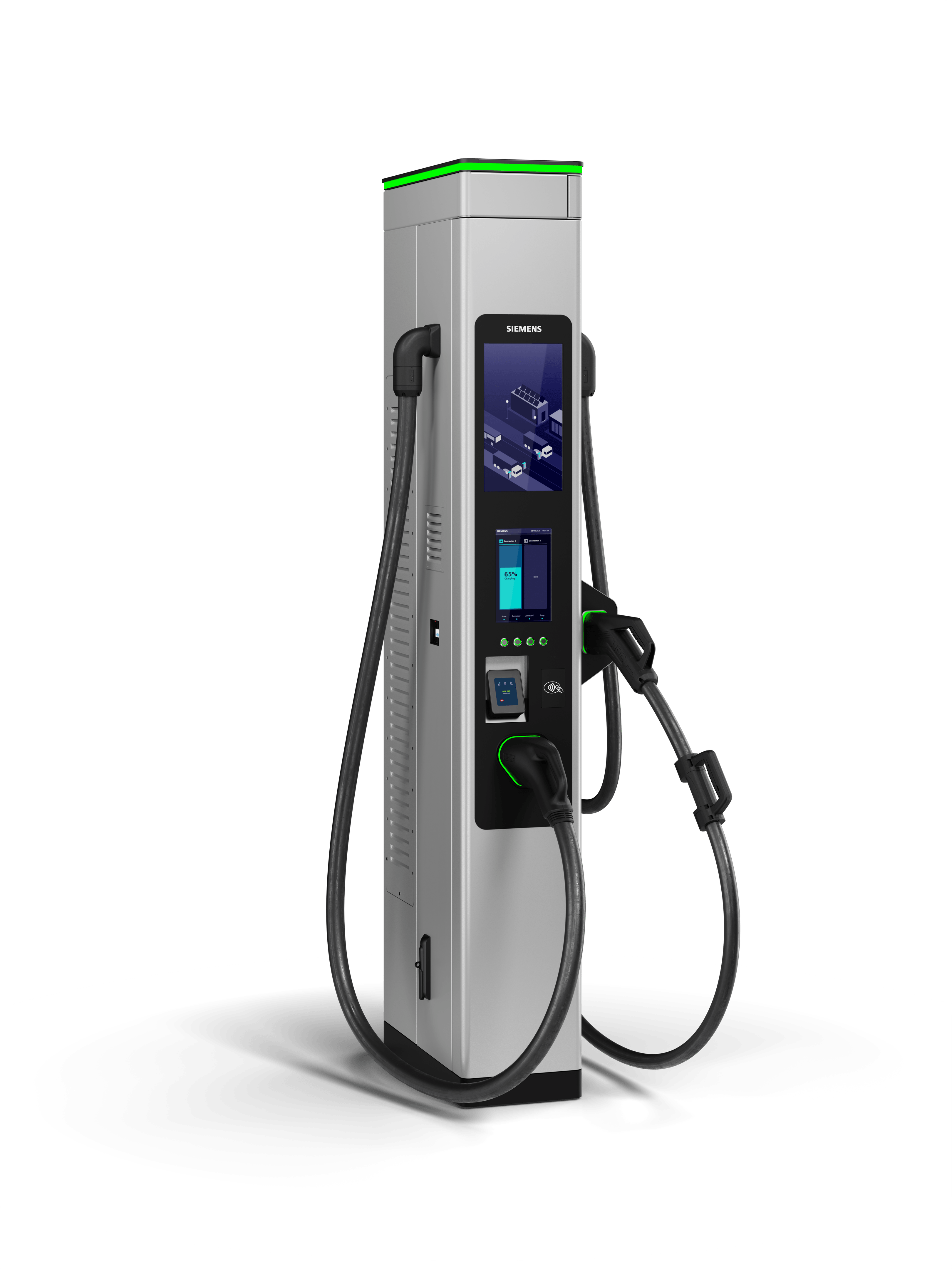 Hệ thống có mật độ công suất thuộc hàng cao nhất trong ngành, cho phép đạt công suất sạc lớn trong không gian cực kỳ nhỏ gọn