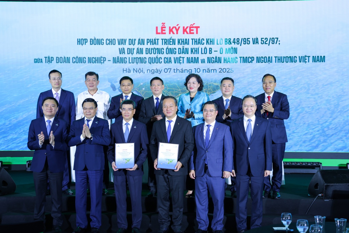 Petrovietnam và Vietcombank ký kết Hợp đồng cho vay Dự án Khí điện Lô B - Ô Môn trị giá khoảng 1,03 tỷ USD