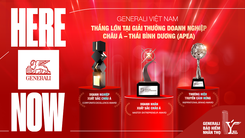 Generali Việt Nam nhận 3 giải thưởng Asia Pacific Enterprise Awards 2025