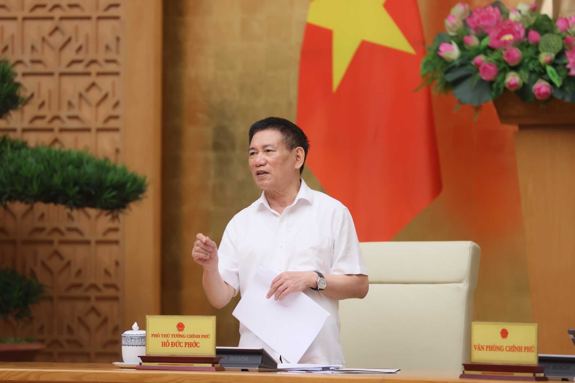 Phó Thủ tướng Hồ Đức Phớc: Cổ phần hóa không phải để bán đất mà là để nâng cao năng lực của doanh nghiệp - Ảnh: VGP/Trần Mạnh