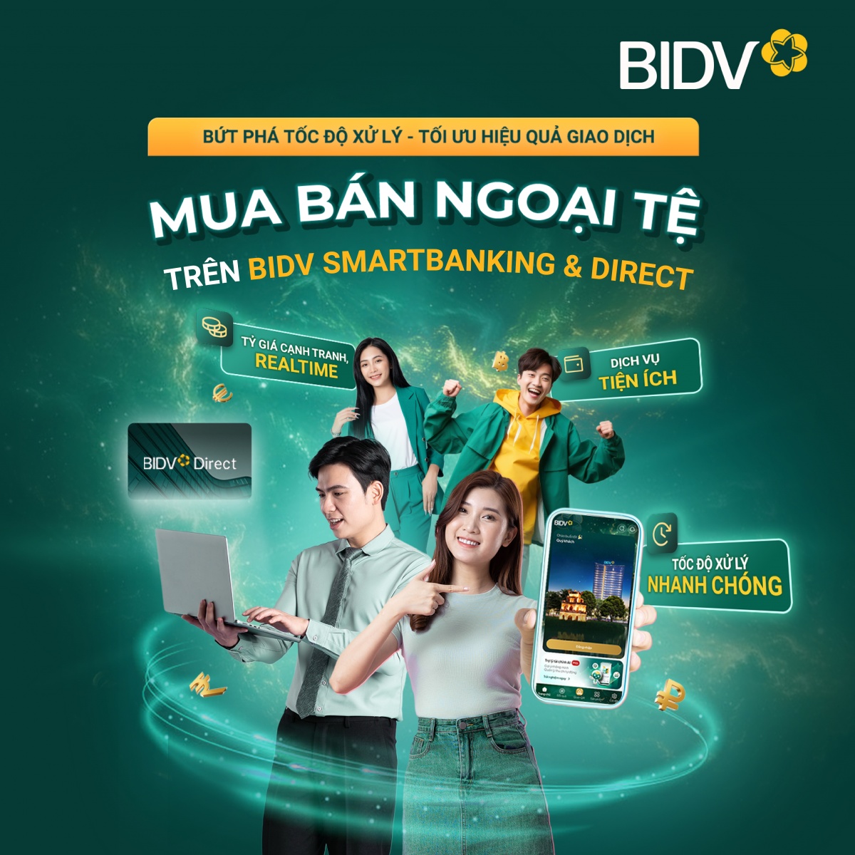 Giao dịch ngoại tệ ngay trên BIDV SmartBanking Giao dịch ngoại tệ ngay trên BIDV SmartBanking