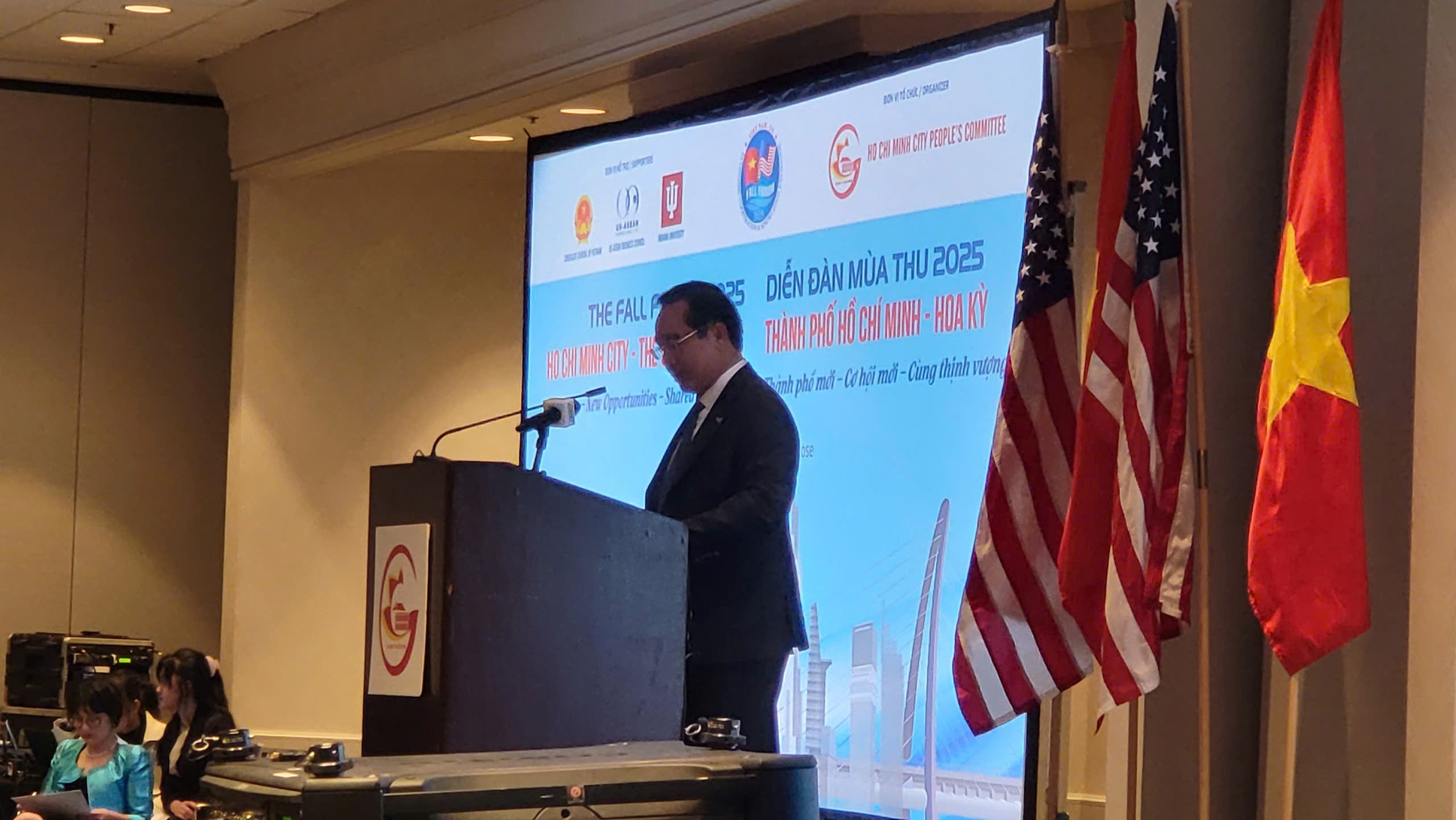 Ông Nguyễn Văn Được, Chủ tịch UBND TP.HCM khẳng định tại “Diễn đàn Mùa thu Thành phố Hồ Chí Minh – Hoa Kỳ 2025