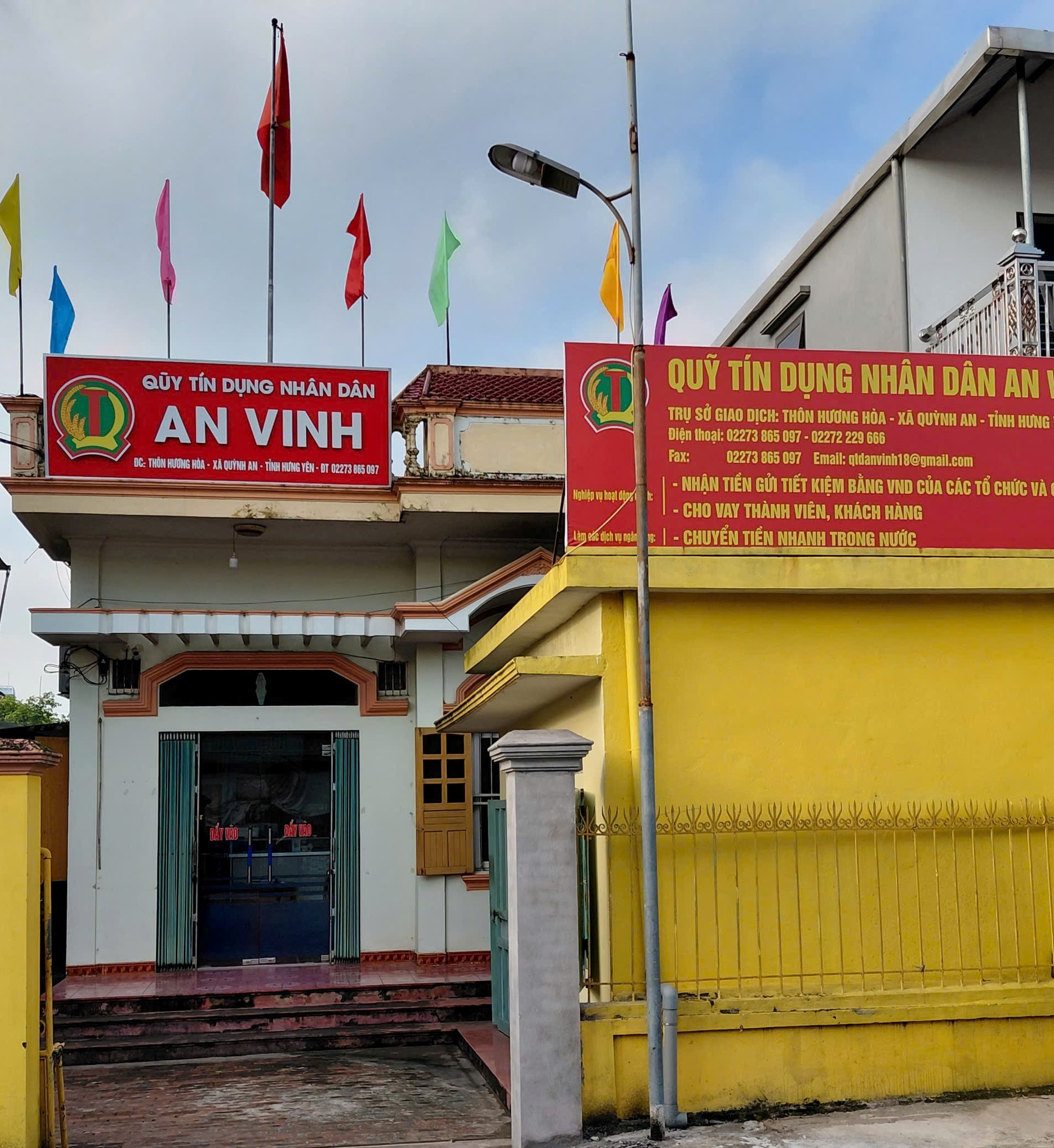 Quỹ tín dụng nhân dân An Vinh thông báo sửa đổi, bổ sung Giấy phép hoạt động