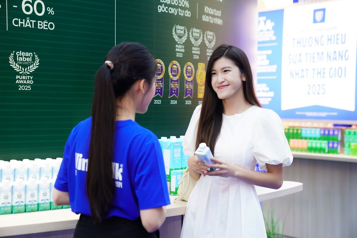 Vinamilk Green Farm cao đạm – dòng sản phẩm đầu tiên tại Việt Nam ứng dụng công nghệ siêu vi lọc – được Brand Finance đưa ra như một ví dụ điển hình về xu hướng đổi mới sản phẩm tại khu vực (Ảnh: Minh Anh)