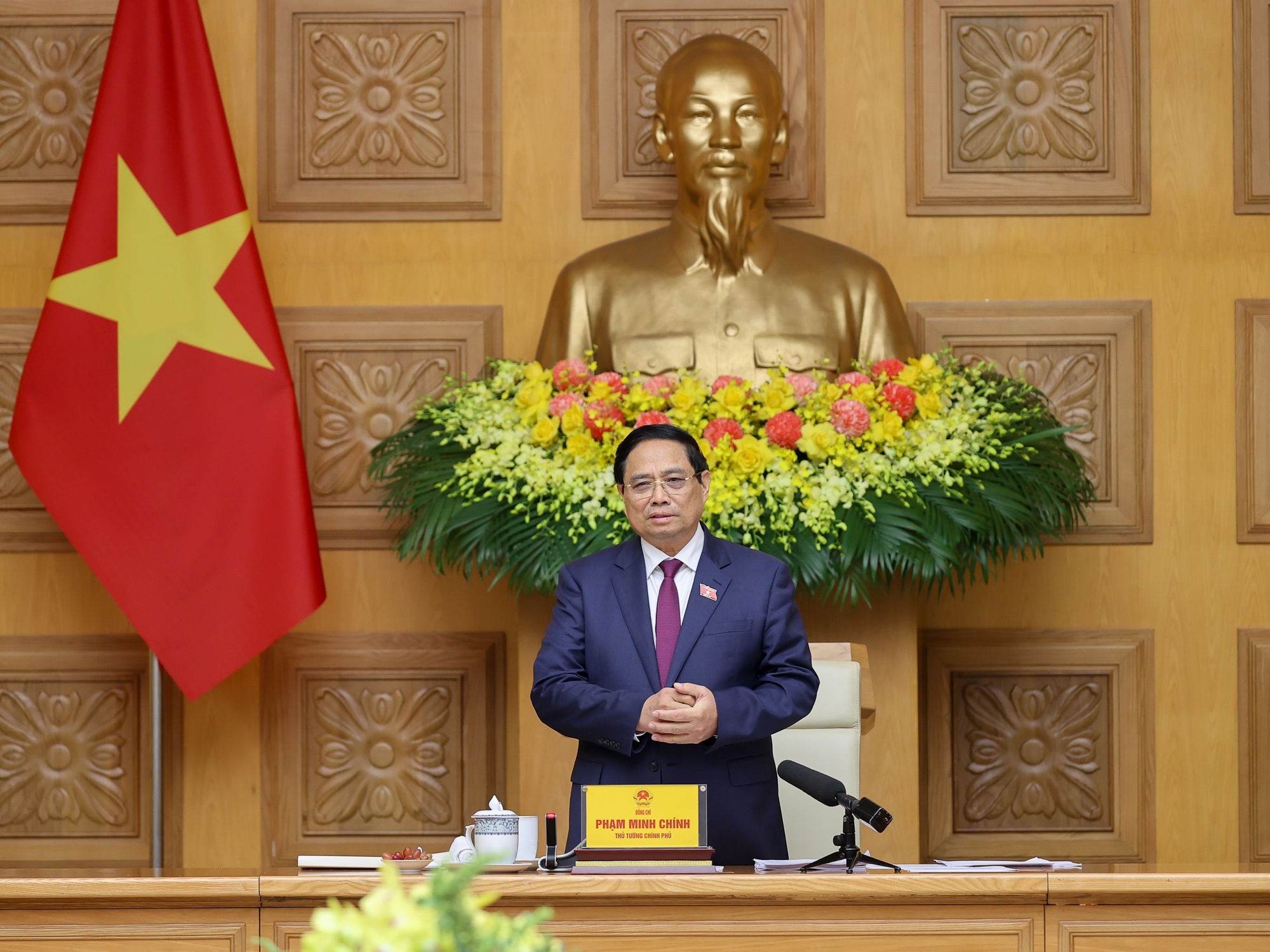 Thủ tướng yêu cầu thống nhất ngày tổ chức Đại hội Thi đua yêu nước toàn quốc lần thứ XI vào nửa đầu tháng 12/2025 - Ảnh: VGP/Nhật Bắc