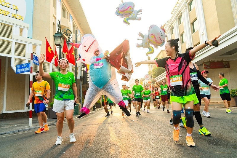 Vận động viên sẽ chạy qua các danh thắng mang tính biểu tượng của Hà Nội.