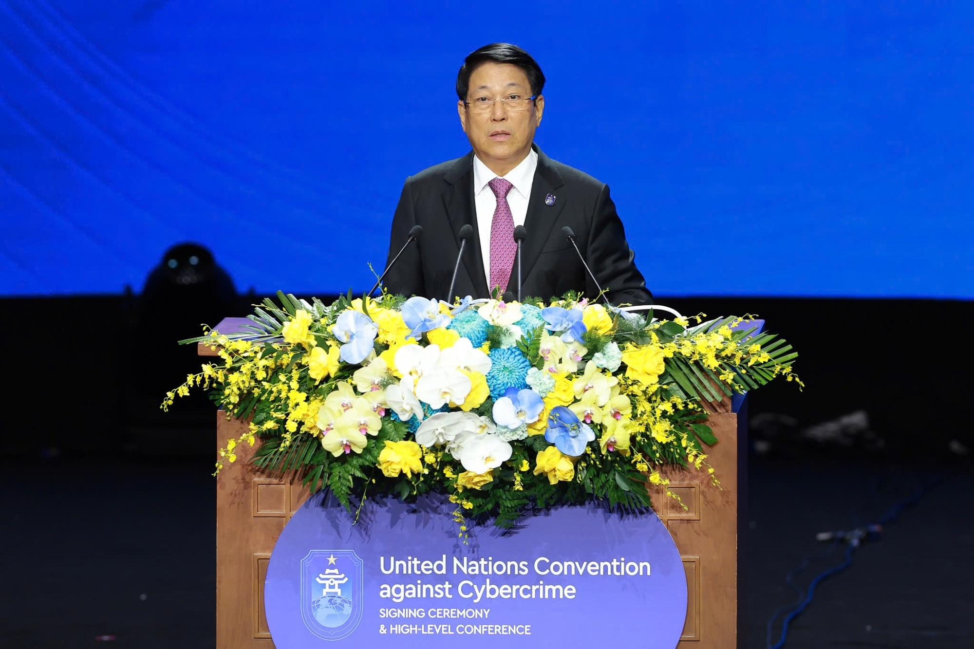 Chủ tịch nước Lương Cường: Công ước Hà Nội gửi đi 3 thông điệp rõ ràng, mang ý nghĩa sâu sắc và lâu dài đối với thế giới - Ảnh VGP/Nhật Bắc