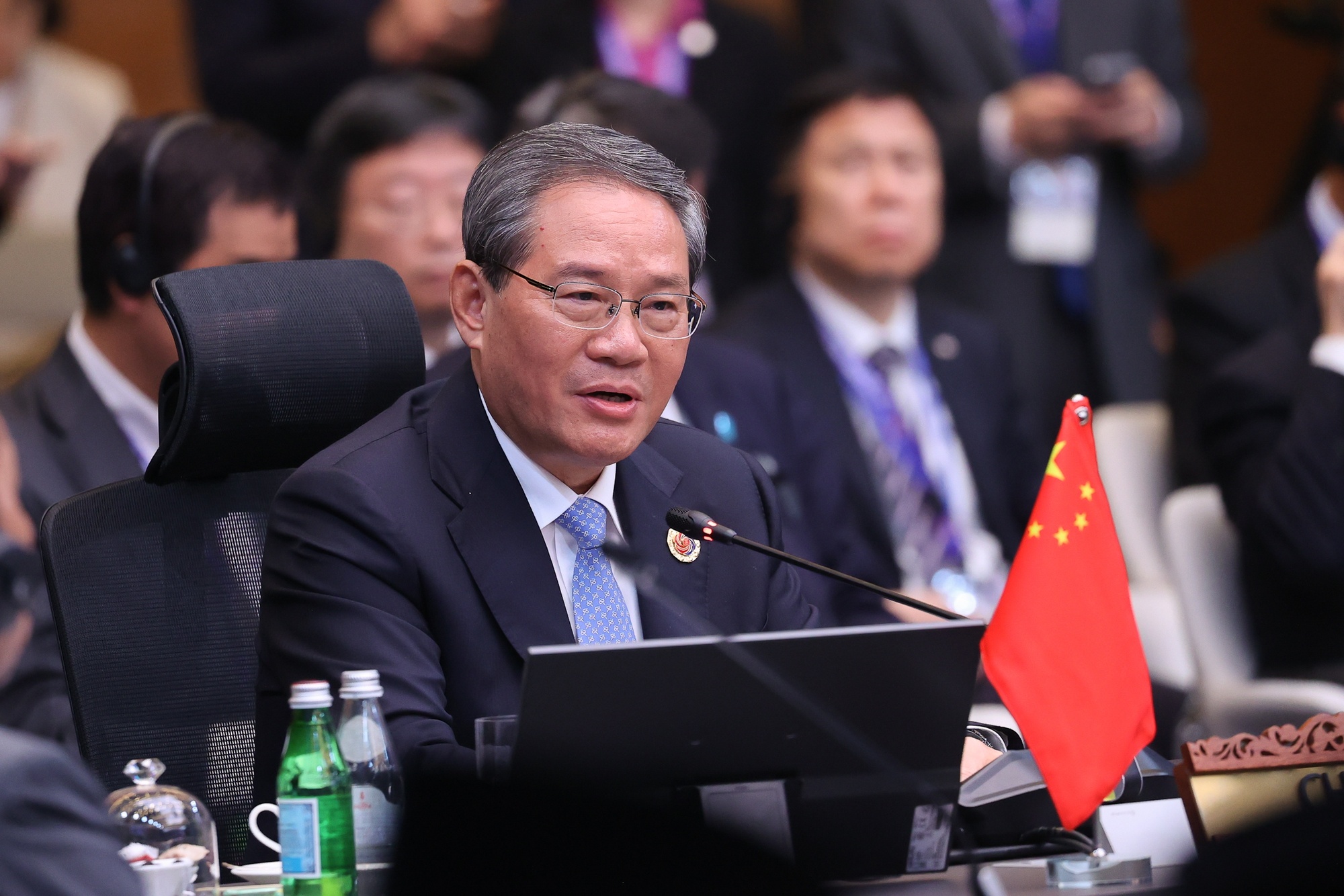 Thủ tướng Trung Quốc Lý Cường phát biểu tại Hội nghị - Ảnh: VGP/Nhật Bắc