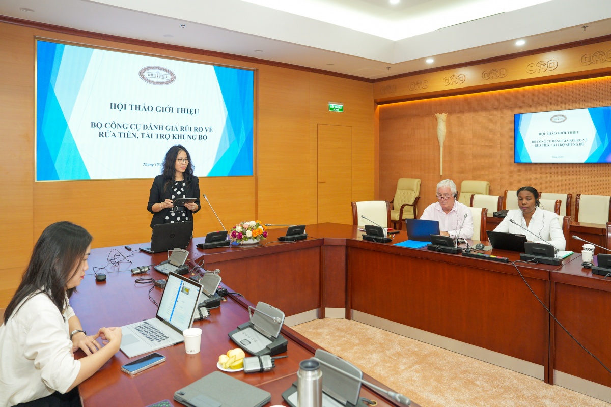 Hội thảo giới thiệu Bộ công cụ đánh giá rủi ro phòng chống rửa tiền, tài trợ khủng bố