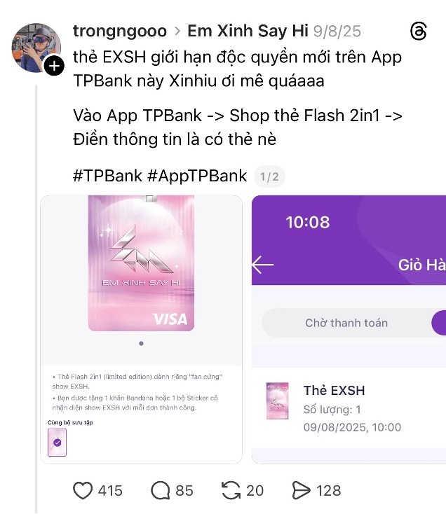 App TPBank biến giao dịch tài chính thành trải nghiệm “đậm chất fandom” cho Gen Z