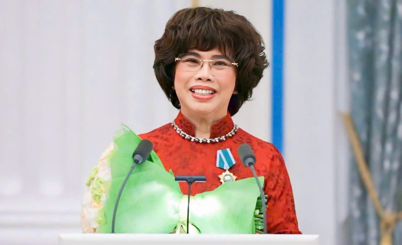 Bà Thái Hương chia sẻ sau khi nhận Huân chương Hữu nghị của Nhà nước Nga