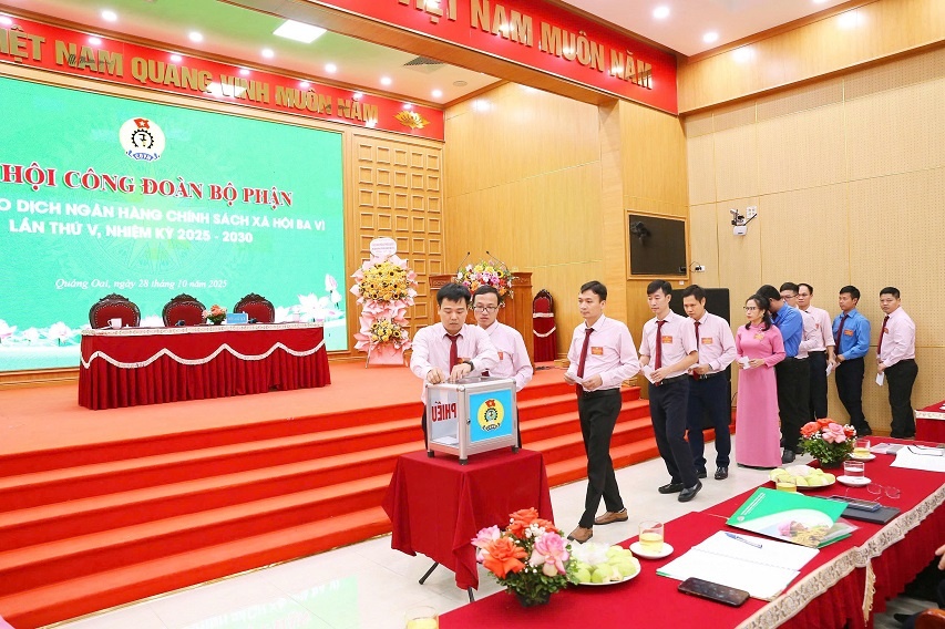 NHCSXH Hà Nội: Tổ chức Đại hội Công đoàn bộ phận các phòng giao dịch