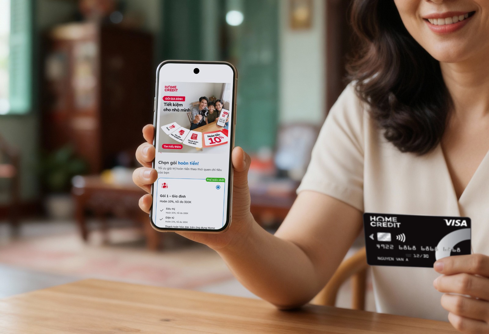 Thẻ tín dụng linh hoạt hoàn tiền theo nhu cầu tiêu dùng