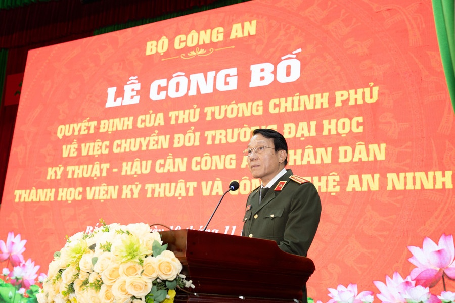 Bộ trưởng Lương Tam Quang phát biểu tại buổi lễ