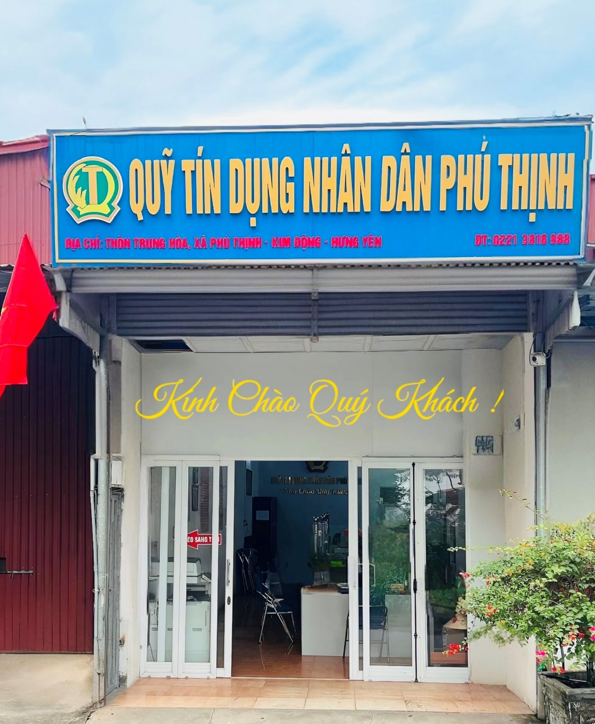 Quỹ tín dụng nhân dân Phú Thịnh thông báo sửa đổi, bổ sung Giấy phép hoạt động