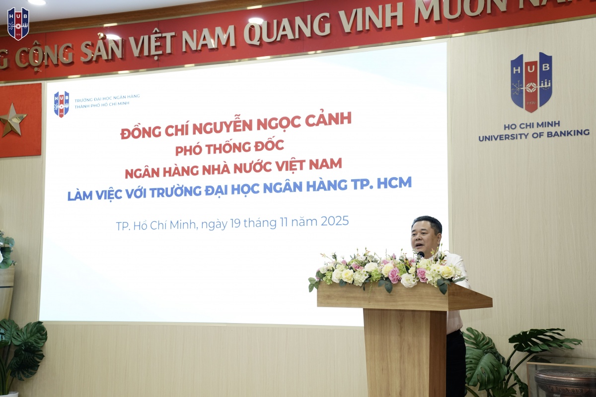 Phó Thống đốc Nguyễn Ngọc Cảnh làm việc với Trường Đại học Ngân hàng TP. Hồ Chí Minh Phó Thống đốc Nguyễn Ngọc Cảnh làm việc với Trường Đại học Ngân hàng TP. Hồ Chí Minh