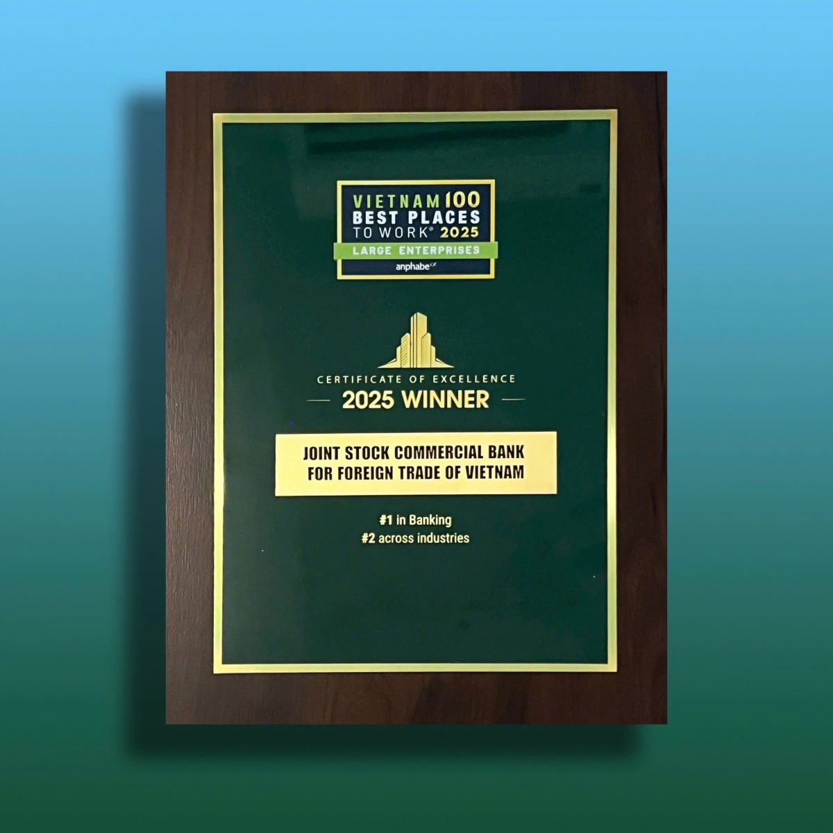 Vietcombank - một thập kỷ giữ vững vị thế Ngân hàng có môi trường làm việc tốt nhất Việt Nam