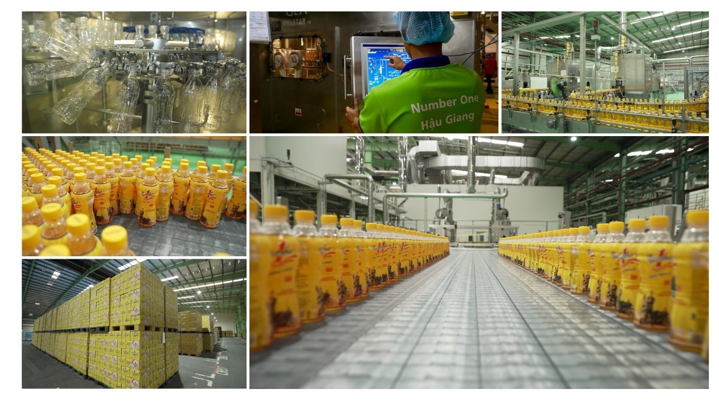 / Dây chuyền chiết lạnh vô trùng Aseptic hiện đại tại nhà máy Number 1, nơi mỗi chai nước tăng lực được tạo ra với công nghệ “xanh” tối tân, giữ trọn năng lượng tinh khiết mà không cần chất bảo quản.