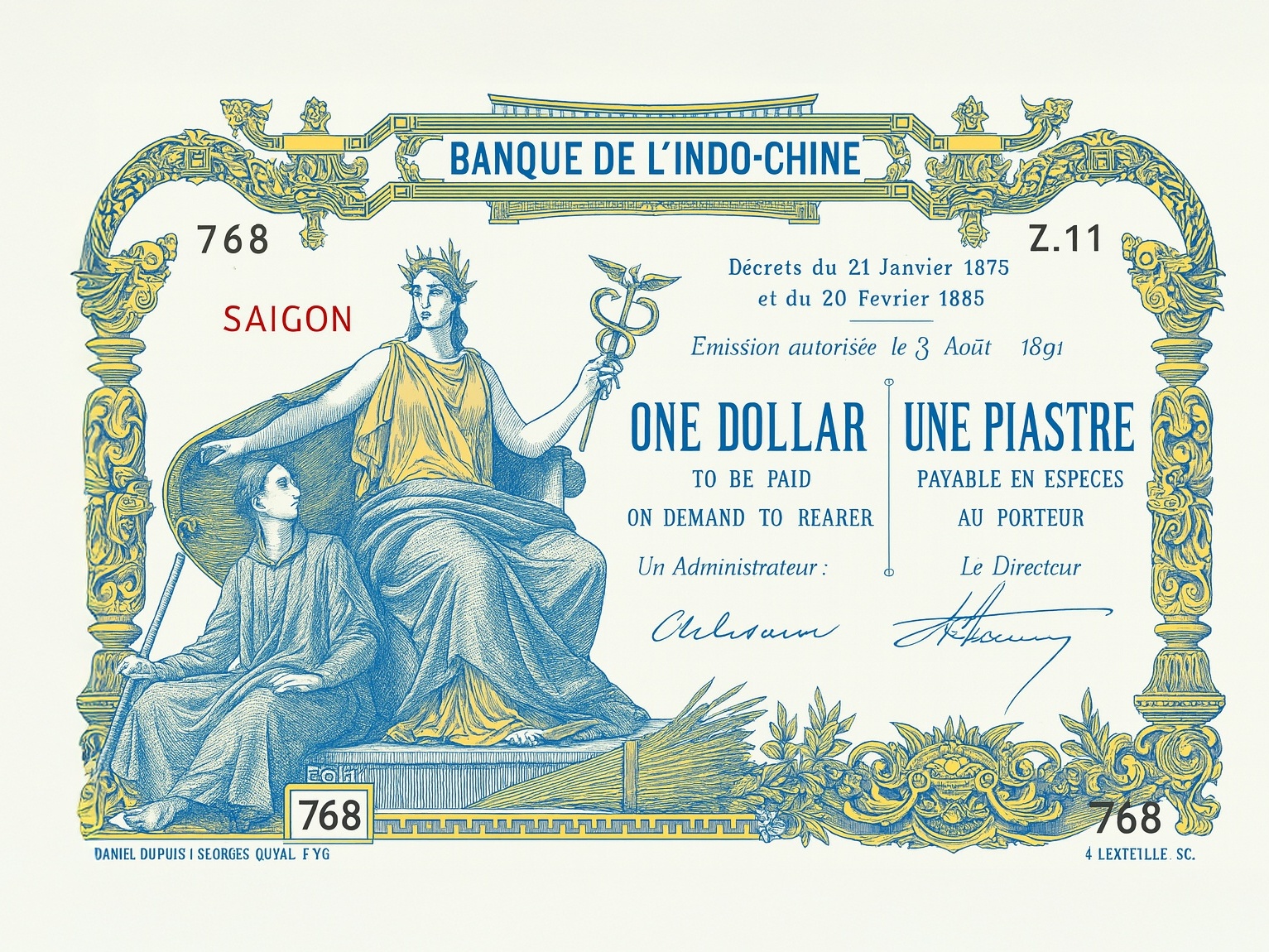 Tiền giấy phát hành giai đoạn 1875-1923: Phát hành kỳ 2 (1893-1896)