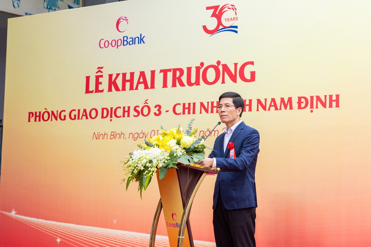 Co-opBank chi nhánh Nam Định khai trương Phòng giao dịch số 3