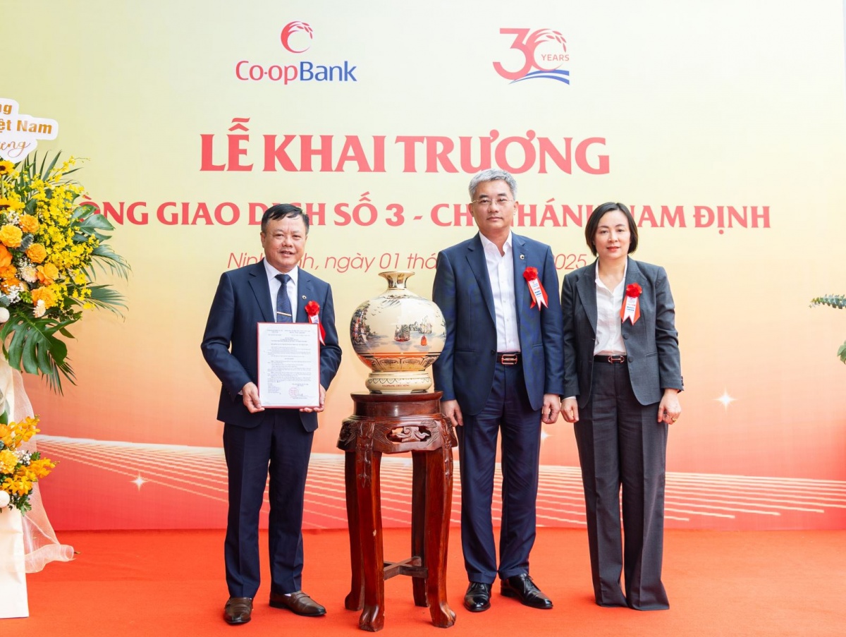 Co-opBank chi nhánh Nam Định khai trương Phòng giao dịch số 3
