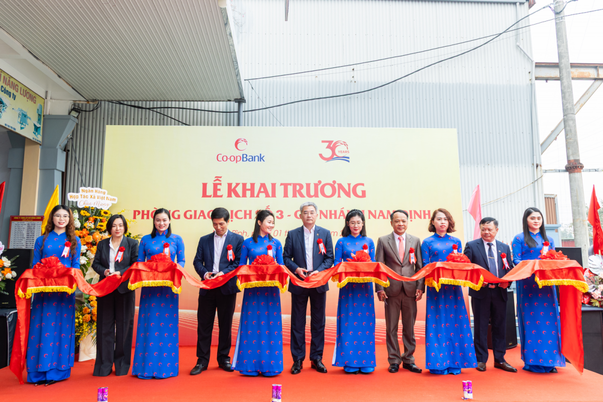 Co-opBank chi nhánh Nam Định khai trương Phòng giao dịch số 3
