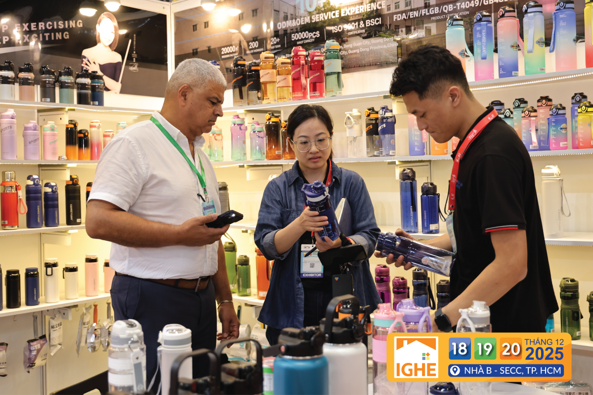 IGHE 2025 mở ra không gian giao thương quy mô lớn, cập nhật xu hướng đồ gia dụng, quà tặng và trang trí