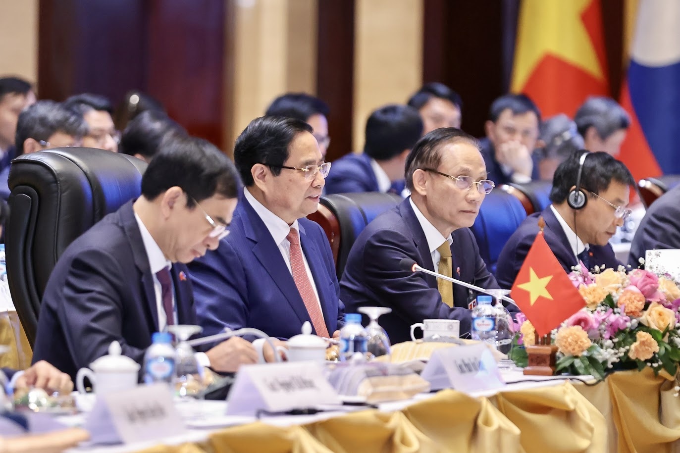 Thủ tướng Phạm Minh Chính nhấn mạnh, hai nước đã triển khai nghiêm túc, hiệu quả các thỏa thuận cấp cao, mang lại nhiều thành tựu trong hợp tác giữa hai nước - Ảnh: VGP/Nhật Bắc